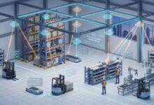 Real-Time Location Systems RTLS factory architecture diagram